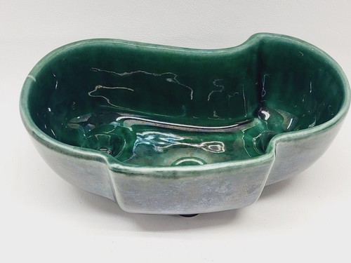 Vintage Footed Planter Green #402 USA 7.5” - Picture 2 of 15
