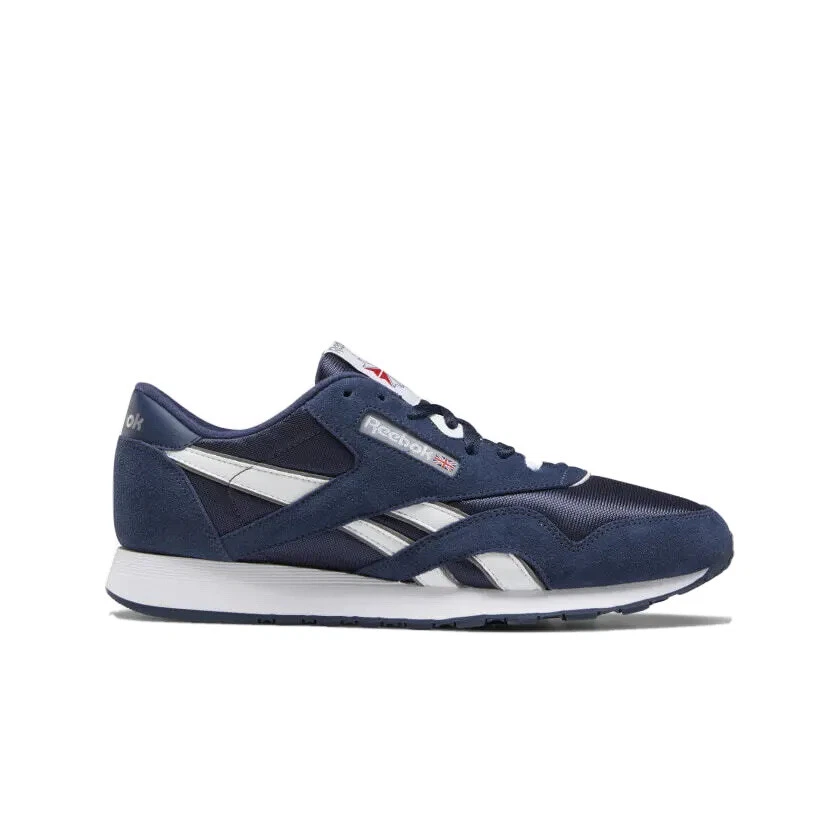 Navy blue cheap reebok shoes