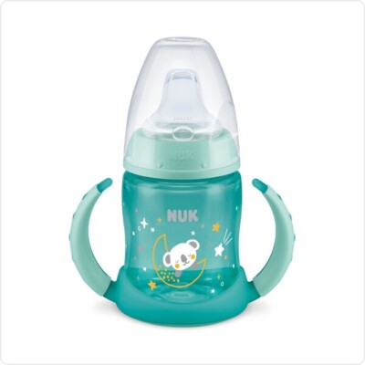 NUK First Choice Trinklernflasche Night 150ml mit Trinktülle mit Leuchteffekt