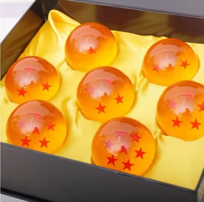  Exklusive Sammlung der 7 Dragon Ball Z Kristallkugeln 