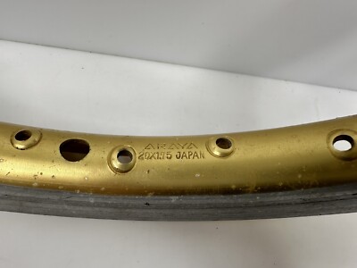 Rare Vintage Araya ADX-7W BMX Racing 20x175 Aero Rim 36h Gold