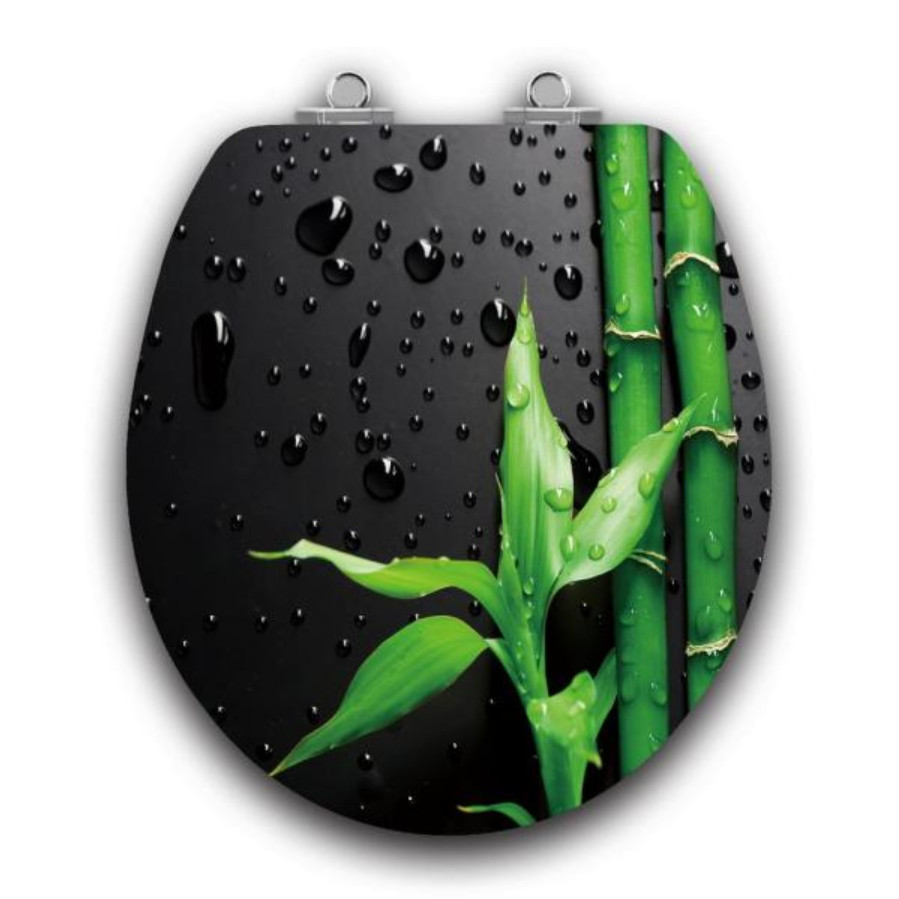 Slow Close Elegant Luxury Bamboo Art Novelty