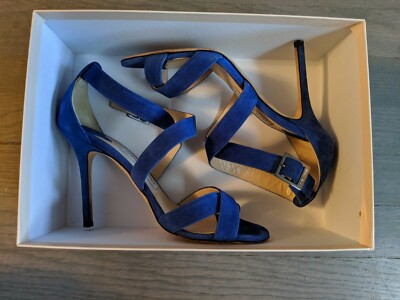 シューズ・サンダルその他 Jimmy Choo Sandals Light blue Azia 95 Sandals In Dusty Blue Patent Leather - JIMMY CHOO