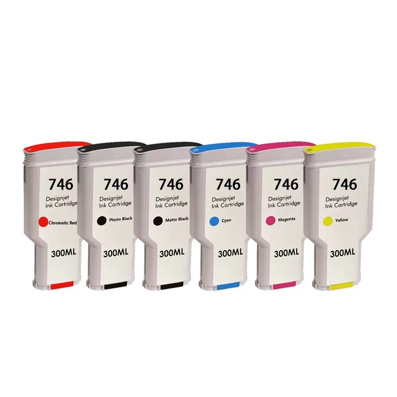 6 Color 746 Ink Cartridge for HP DesignJet Z6 & Z9+ Large Format