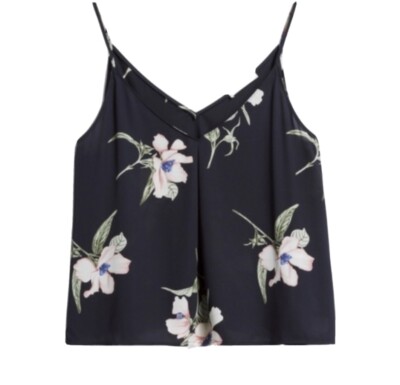Lush Satin Floral Cami Top - Size XS - Free Shipping