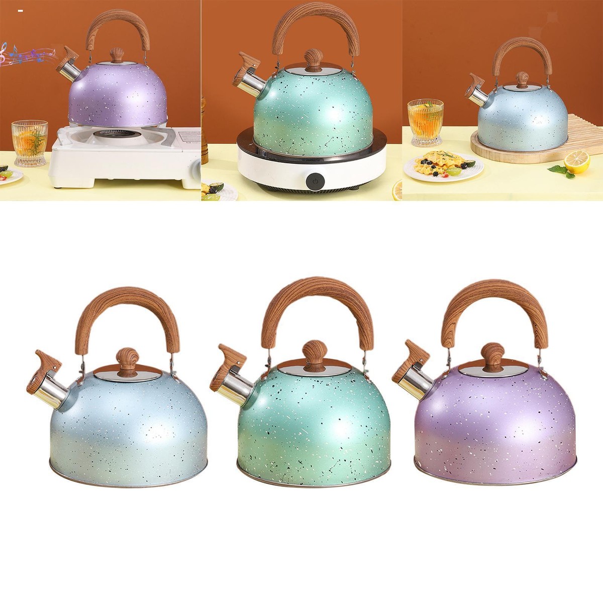 Whistling Kettle Camping Kettle Makro Stainless Steel Camping