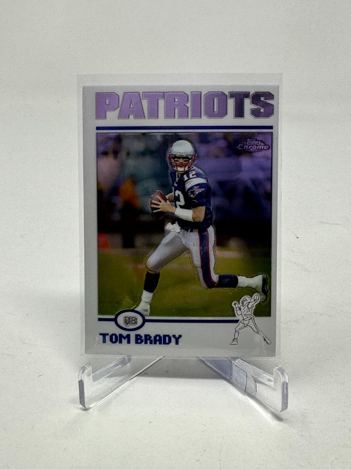 2004 Topps Chrome Football Tom Brady Card #125