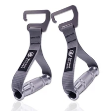 J Bryant Fitness Resistance Band Exercises Handles Heavy Duty Metal Gym Handl...