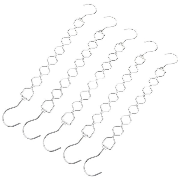 5 Pcs Metal Hanger Space Saver Hangers Extender Hooks Closet Savers