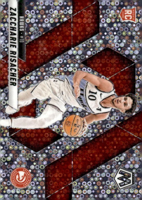 2024-25 Panini Mosaic #213 Zaccharie Risacher Fast Break Silver Mosaic