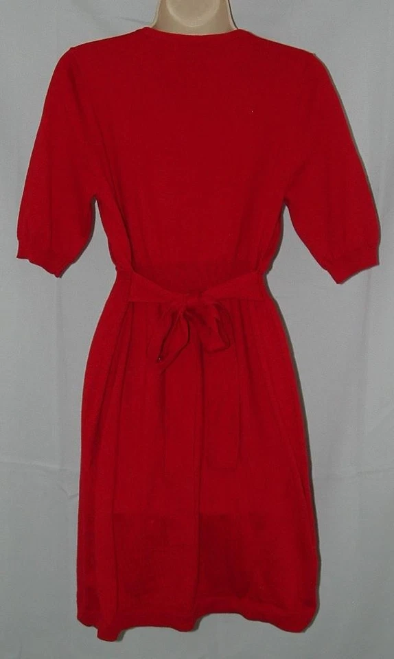 Vestido Suéter LIZ CLAIBORNE Rojo Talla Mediana Informal o Vestido Elástico Ligero Foto 3 de 3