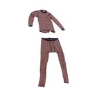 Vtg STIL Wool Thermal Set Size L Striped Long Johns Base Layer Made Netherlands — photo 1