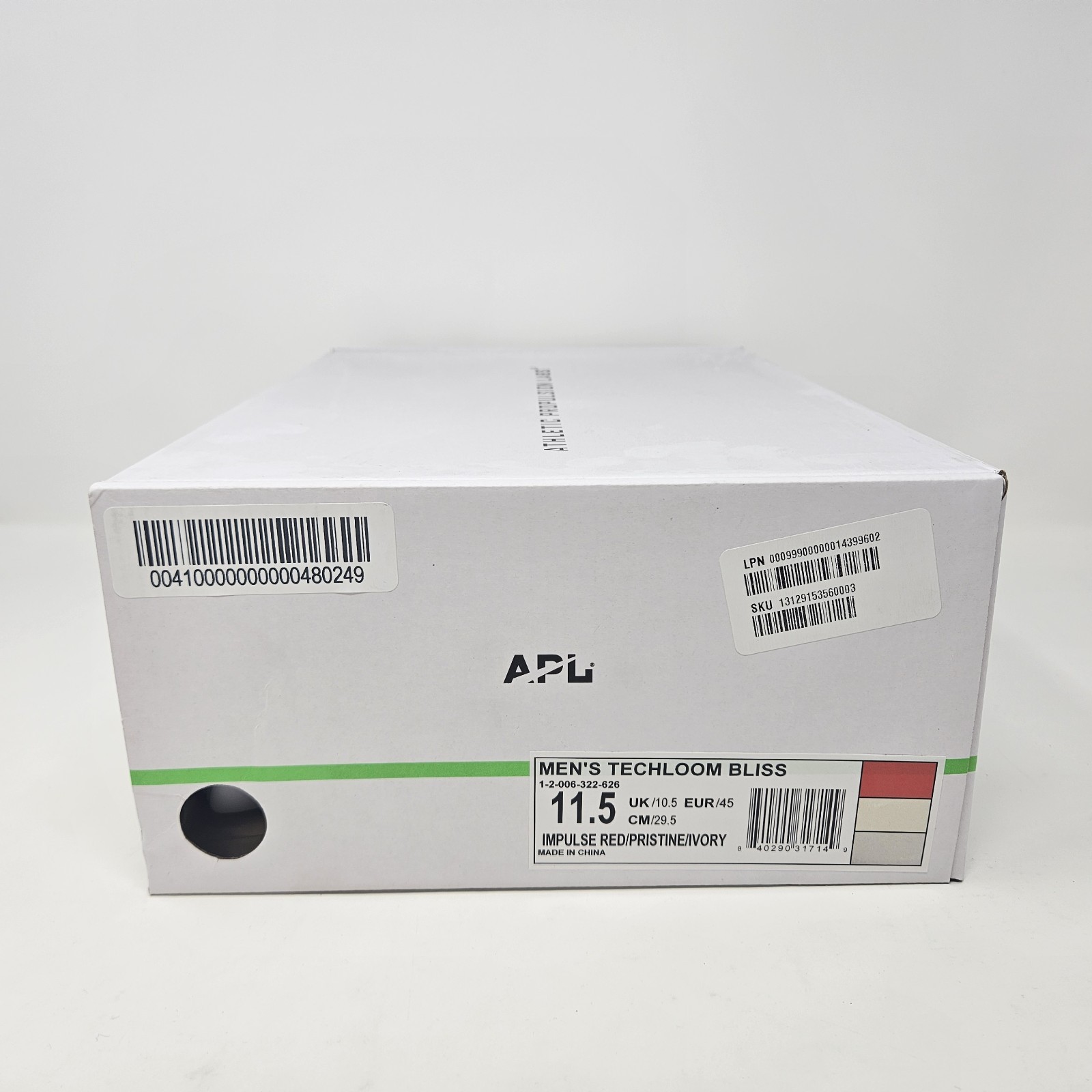Athletic Propulsion Labs APL TechLoom Bliss 'Impulse Red/Ivory' / Mens Size 11.5