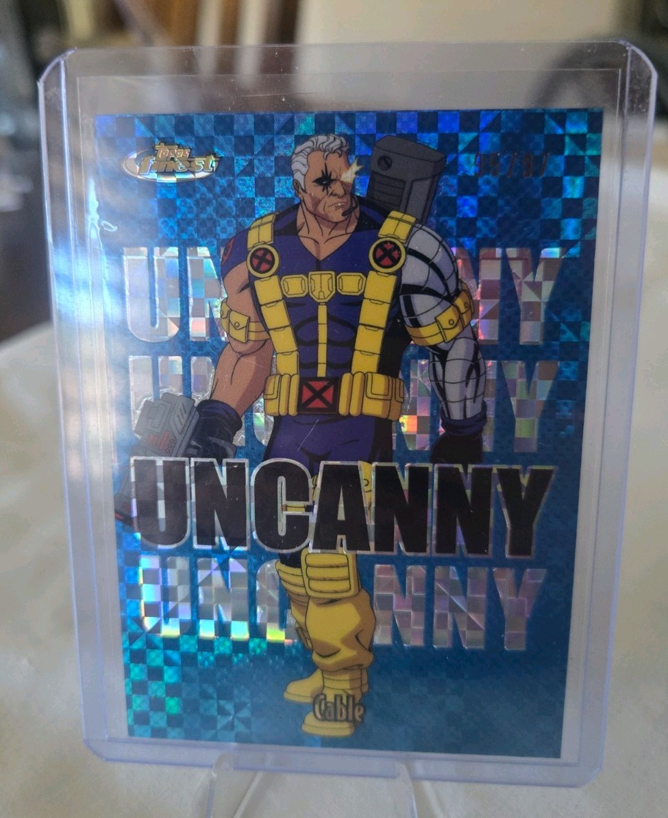 MINT Topps Finest X-Men 97 Cable Uncanny Numbered 95/97 Refractor Insert Card