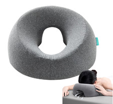 Face Down Pillow for Massage Table  Recovery Removable Cover Grey