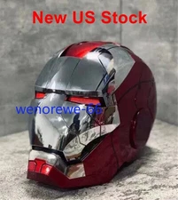 IN US!!! Autoking Iron Man MK5 Helmet Electronic Voice Activated Open&Close Mask