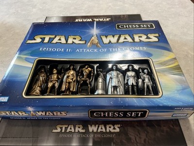 Star Wars Episode II Attack Of The Clones Chess Set 100% Complete