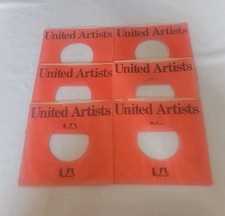 45 RPM 7" RECORD SLEEVES CO. SLEEVE 6 PACK SEE PHOTOS United Artists SLV319 