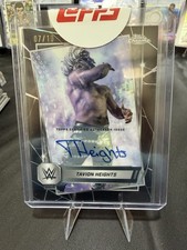 2025 Topps Chrome WWE Tavion Heights Black Refractor Autograph 07/10