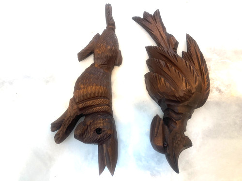 Cuckoo Clock Large 9 1/2" Rabbit & Bird Replacement Parts