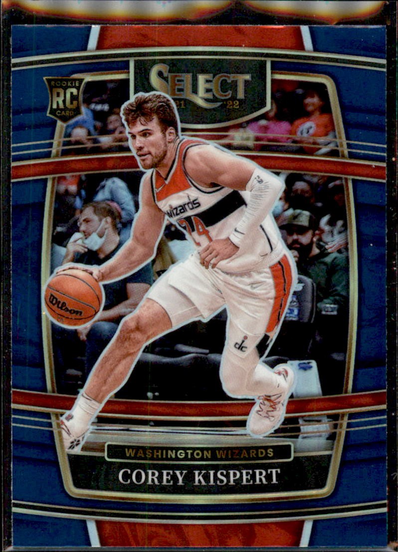 2021-22 Panini Select #176 Corey Kispert Blue Prizms