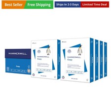 Printer Paper, 20 lb Copy, 8.5 x 11-8 Ream 4,...