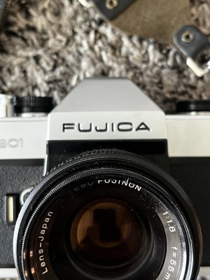 Fujica ST801 Film Camera w/ EBO Fujinon Fujiphoto 55mm F1.8 Lens