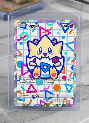 Togepic Full ART Tcg Pocket Holographic Premium Card custom