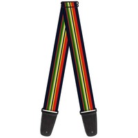 Guitar Strap - Stripes Navy/Red/Yellow/Black/White/Green (Us Import) Acc Neu