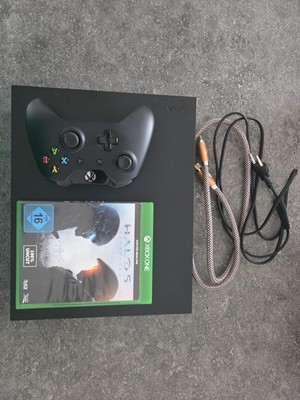 Microsoft Xbox One X 1TB Schwarz Mit 1 Spiel Controller Ohne Akku 