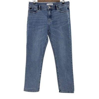 KanCan Womens Mid Rise Straight Leg Jeans Medium Wash Blue KC70002M Size 11 29