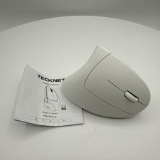 TECKNET Ergonomic Wireless Bluetooth Vertical Mouse 4800 DPI, 6 Button White