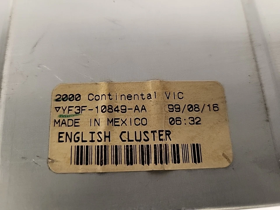 SPEEDOMETER COLUMN SHIFT YF3F10849AA FITS 00 LINCOLN CONTINENTAL QQ2 - Image 3 of 4