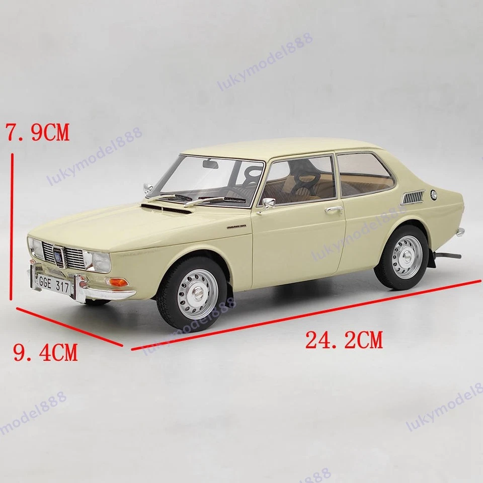 BOS 1:18 Saab 99 1971 Beige BOS081 Resin Model Car Limited Collection Used - Image 4 of 4