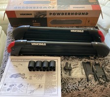 Yakima Powderhound Ski Snowboard Roof Rack 3044 Cib W Skilift Risers Clamps Man