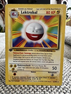Lektrobal Electrode 1. Edition Base Set 21/102 Top/Sehr gute deutsche Karte