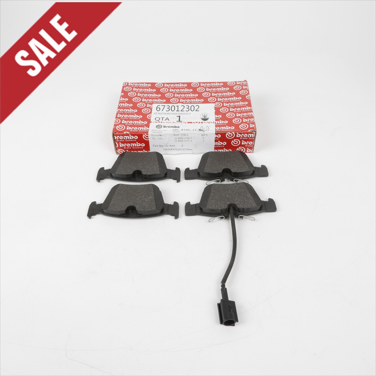OEM NEW Rear Brake Pads 673004626 673012302 For Maserati Levante Quattroport 17-