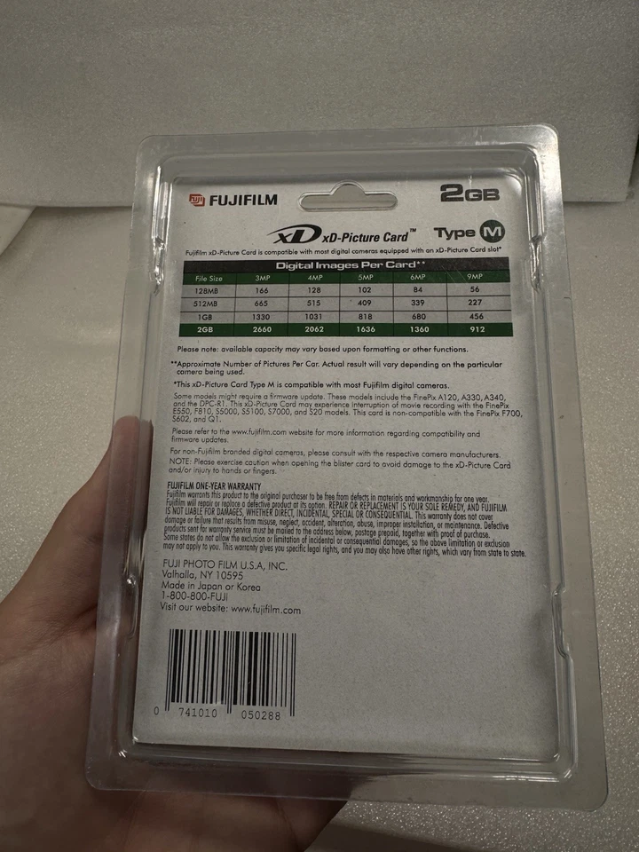 Fujifilm 2GB XD Flash Memory Card TYPE M BRAND NEW SEALED! - Image 3 of 4