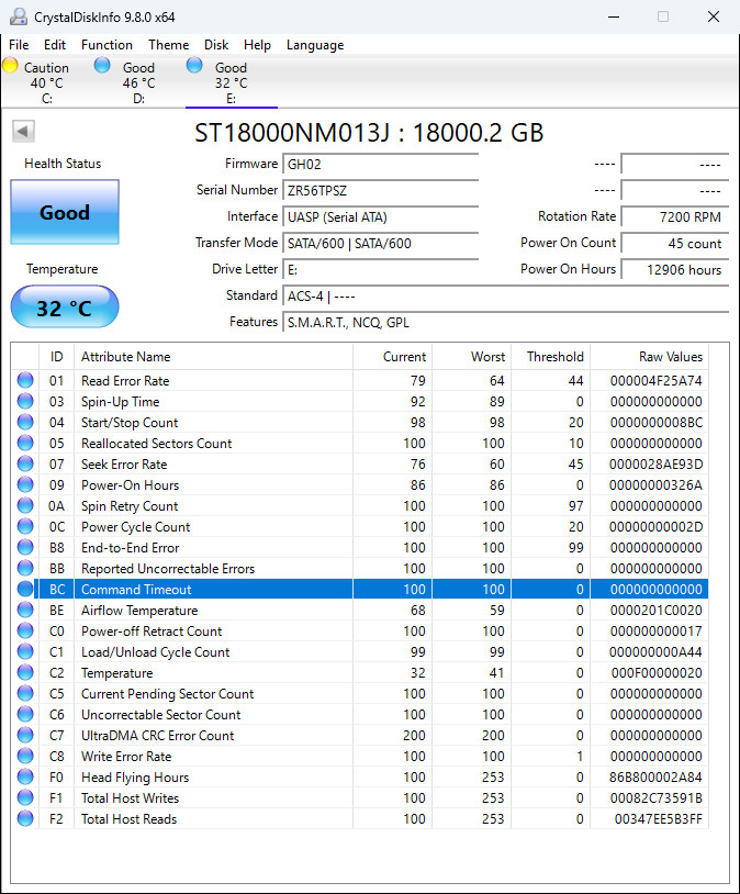 Seagate Exos X20z (7200RPM, 3.5", SATA III) 18TB Internal Hard Drive