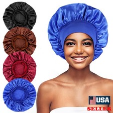 Silk Bonnet for Men Women Hair Bonnet for Sleeping Double Layer Satin Bonnets US