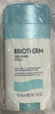 Biotherm Deo Pure Stick Antiperspirant  Stick, 48H, 40 ml, New Sealed