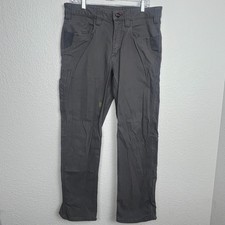 Milwaukee Work Pants Mens 34x30 Gray Cotton Stretch Straight Leg Hammer Loop