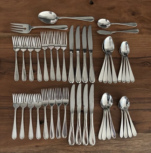 Oneida Flight Reliance Stainless Flatware  Service For 8 - 44 Pieces