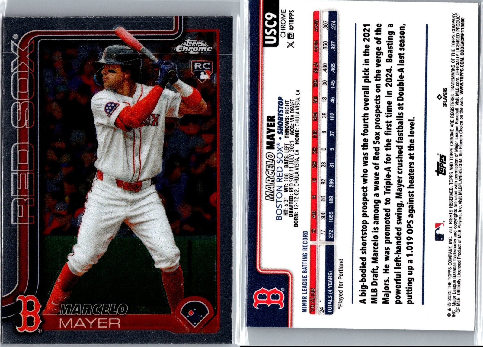 2025 Topps Chrome Update Marcelo Mayer #USC9