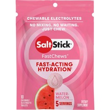 SaltStick Fastchews Chewable Electrolyte Tablets - Box of 12 Packets