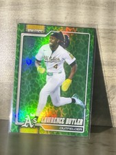 2026 Topps Series 1 Holiday Green Leaf Foil #324 Lawrence Butler Athletics