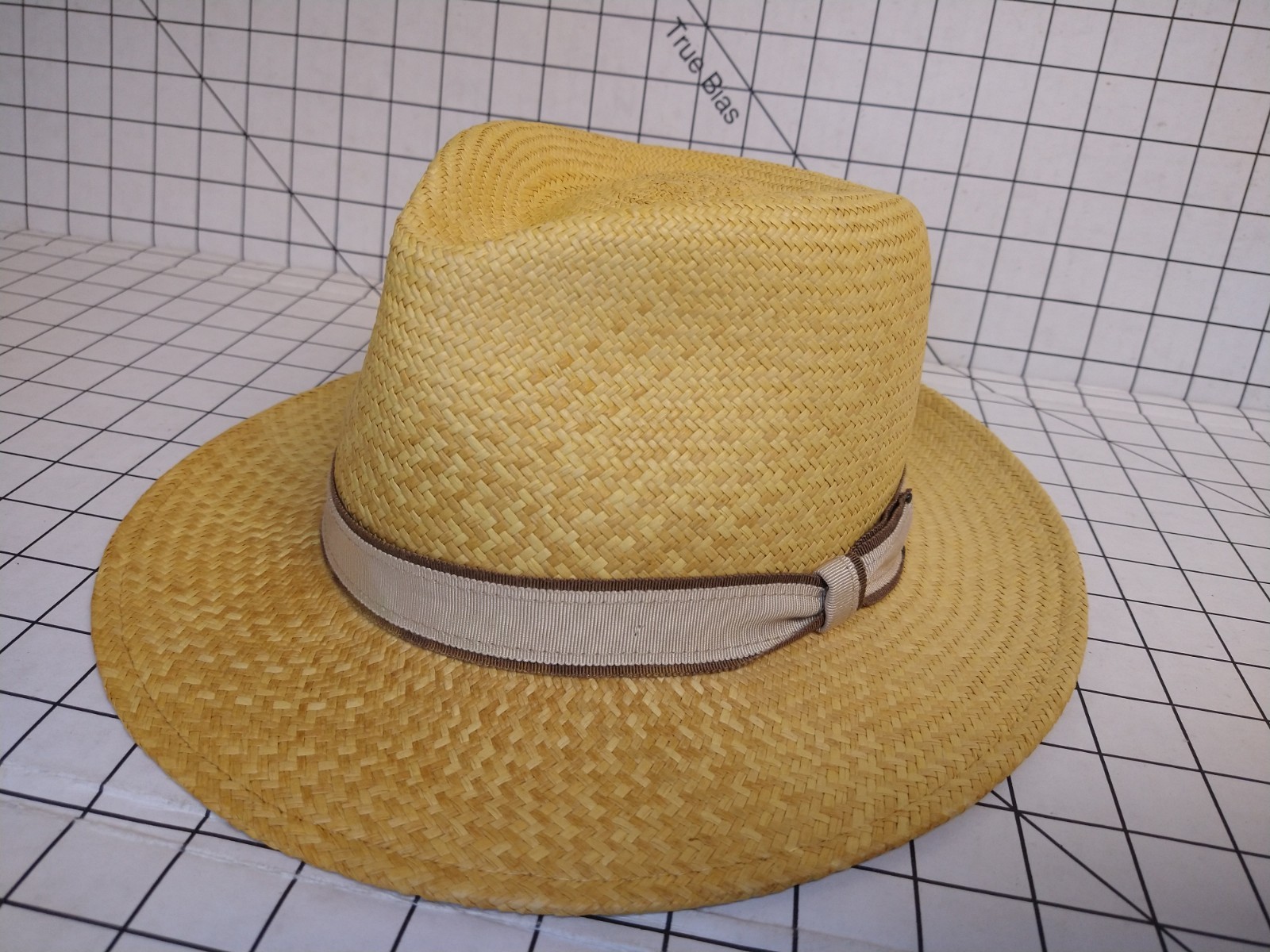 Bailey THE GENUINE ORIGINAL PANAMA Straw Fedora Hat SZ L