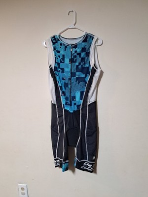 DE SOTO FORZA MENS TRIATHLON SKIN COOLER PADDED TRISUITE ONE PIECE XL 