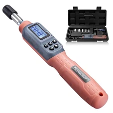1/4'' Digital Torque Screwdriver, 0.3-6 Nm Torque Screwdriver with Buzzer & LED