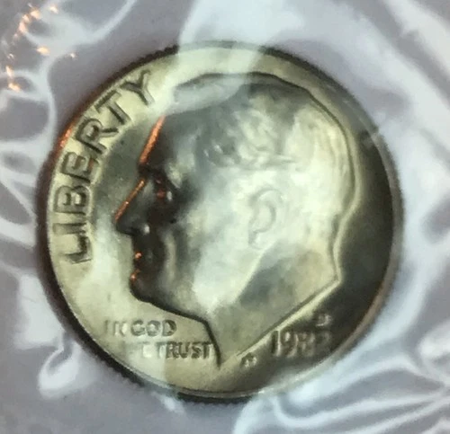 1982-D Roosevelt Dime — photo from the most recent tracked eBay sale